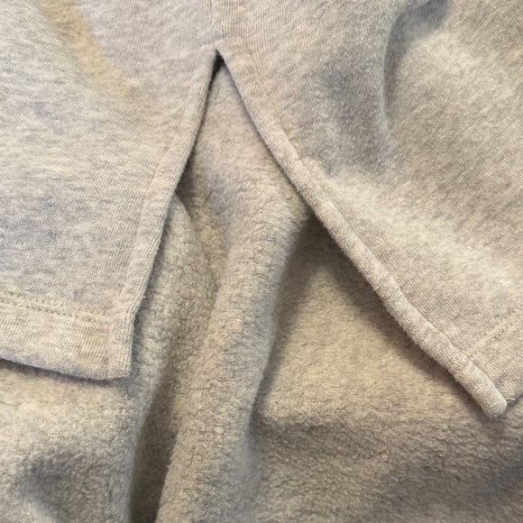 J. Crew Women's Medium Gray Pullover Sweatshirt with real neck buttons - Picture 7 of 11